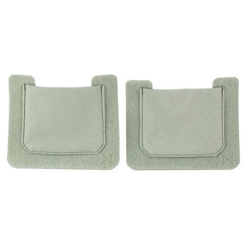 Vertx VTX5231 Tactigami - Customizable Storage Solution with VELCRO Backing for Ultimate Organization (Small, 2 Pack), pair of small, gray storage pouches with VELCRO backing for organizational flexibility.