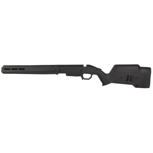 Magpul Industries Hunter American Stock for Ruger American Rifles, adjustable length of pull, M-LOK compatible, black color, model MAG1207-BLK, firearm stock with ergonomic design and recoil pad.