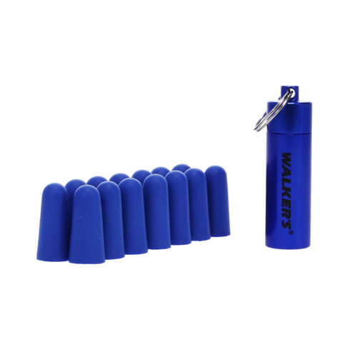 Walker's GWP-PLGCAN-YL WALKER'S 7PK BLUE FOAM PLUG W/CASE WALGWP-PLGCAN-YL