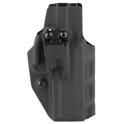 Crucial Concealment 1313 Covert IWB Holster, black ambidextrous concealed carry holster with optic compatibility and comfortable design.