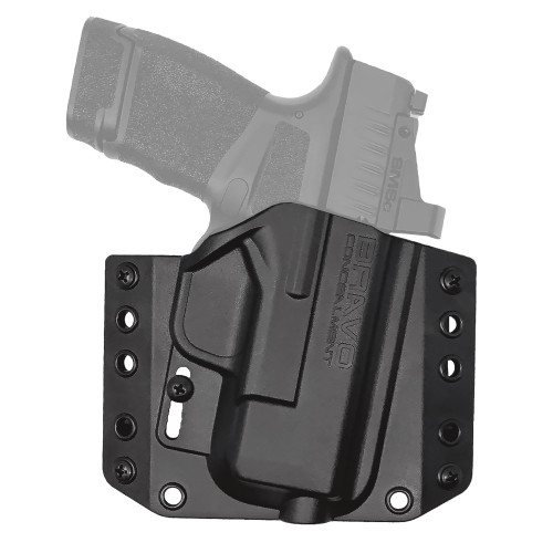 Bravo Concealment BCA OWB Holster BC10-1026 - Ultimate Outside Waistband Concealed Carry Holster for Precision Fit & Comfort, showing a holster designed for secure and comfortable pistol carry.