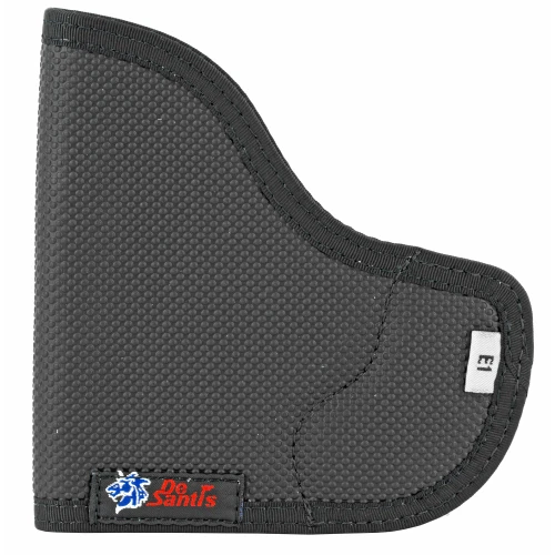 DeSantis Gunhide Nemesis N38BJE1Z0 Pocket Holster - Non-Slip, Low Friction Draw, Black, featuring a textured surface and compact design for concealed carry.