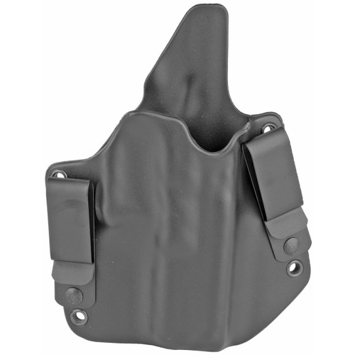 Stealth Operator Holster STEALTH OPERATOR FULL SIZE IWB BK RH, a black inside the waistband holster for full-size pistols with adjustable retention and premium leather construction.