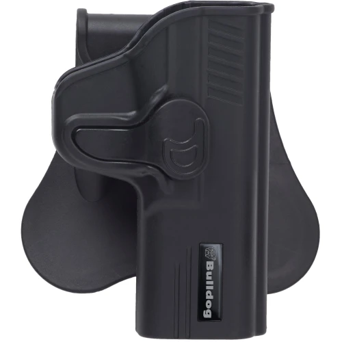 Bulldog Cases RR-1911, durable black gun holster with adjustable retention strap and belt loop for secure carry.