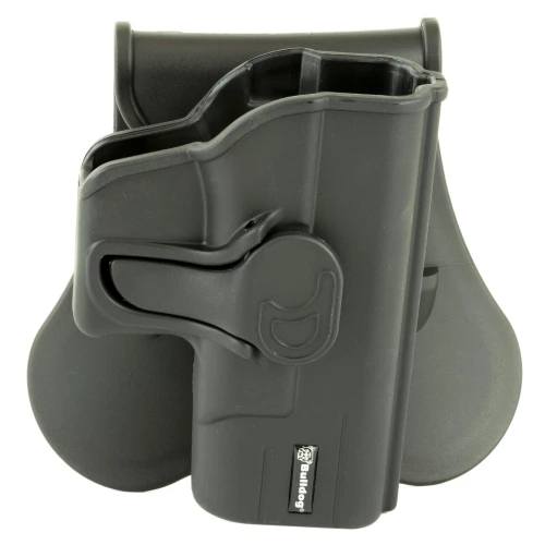 Bulldog Cases RR-G43 Rapid Release Holster for Glock 43 - Adjustable Comfort & Level II Retention, black tactical holster with quick-release mechanism and secure retention system.
