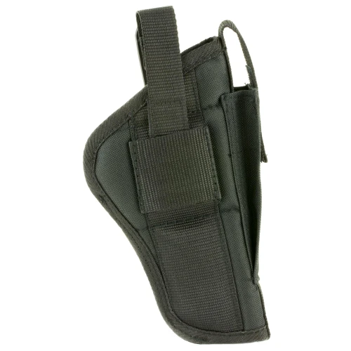 Bulldog Cases FSN-31, black tactical gun holster with adjustable straps and multiple storage pouches for firearm accessories.