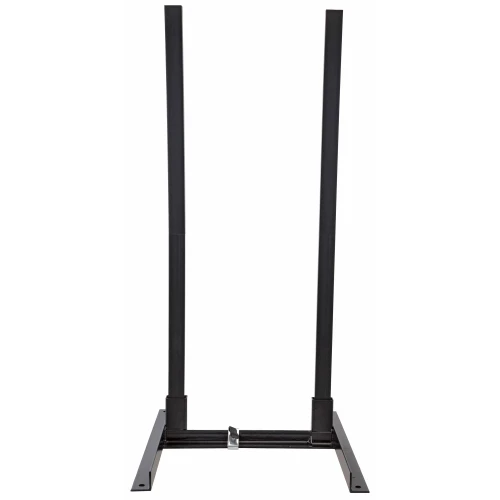 Birchwood Casey BC-49025 Modular Target Stand with Steel Construction - Adjustable and Durable for Shooters, black steel frame with adjustable height legs and stable base.