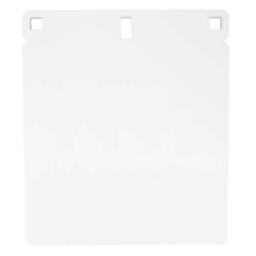 Birchwood Casey 10" 3/8" Steel Target Square Plate, white steel target with four mounting holes for shooting practice and target shooting.