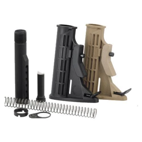 ABCSportZ PS-ST2 + PS-BTM ABCSportZ M4 Collapsible AR Buttstock and Buffer Tube Kit. Black or Tan ABCST2 + PS-BTM