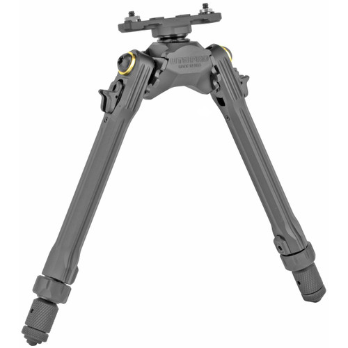 Leapers, Inc. - UTG UTG PRO TBNR 8.5-11" M-LOK BIPOD, black polymer bipod with adjustable legs and mounting mechanism for firearm stability.