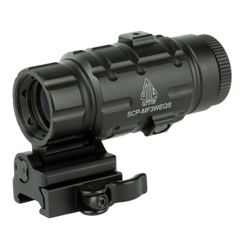 Leapers, Inc. - UTG SCP-MF3WEQS Leapers / UTG SCP-MF3WEQS 3X Magnifier W/Fts Qd Mnt UTGSCP-MF3WEQS