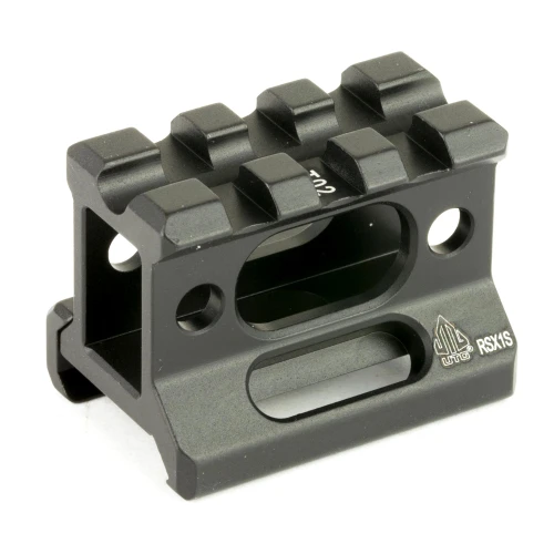 Leapers, Inc. - UTG MT-RSX1S, tactical rifle scope mount with a black finish, quick-detach side mounting system, and precision CNC-machined construction for durability and stability.
