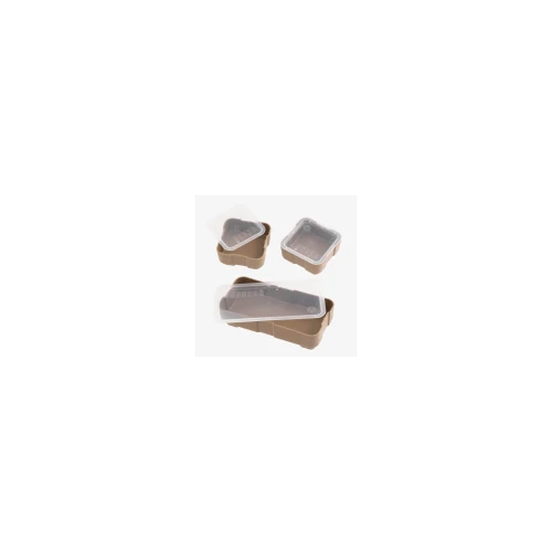 Magpul Industries DAKA Bin Set MAG1389-FDE, stackable storage bins for gear and ammo, featuring durable polymer construction with removable ID panels for organization.