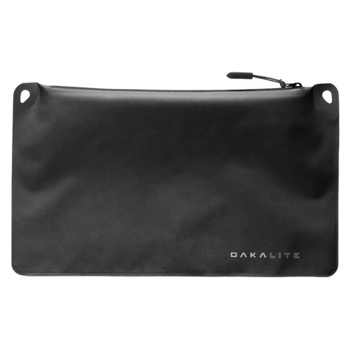 Magpul Industries MAGPUL DAKA LITE POUCH MEDIUM BLK, black medium-sized waterproof storage pouch with a zipper and drawstring closure.