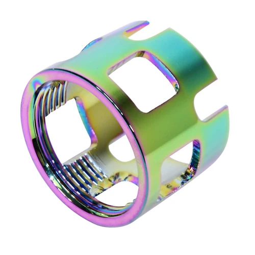 Guntec USA CASTLE-EXD-RPVD Guntec USA CASTLE-EXD-RPVD Extreme Duty Wide Castle Nut For Buffer Tube (Rainbow PVD Coated) CASTLE-EXD-RPVD