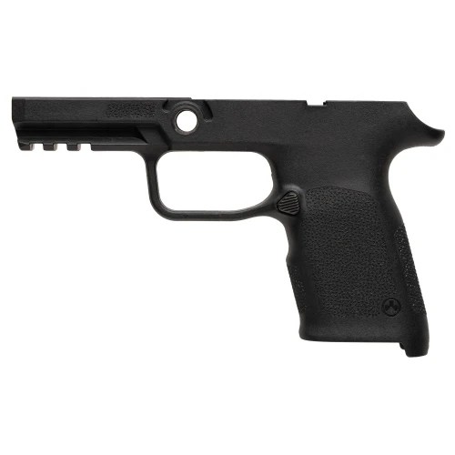 Magpul Industries MAG1430BLK EHG SG9 Compact Grip Frame for SIG Sauer P320, black ergonomic handgun grip frame featuring flared magazine well and reversible magazine release, designed for enhanced shooting performance.