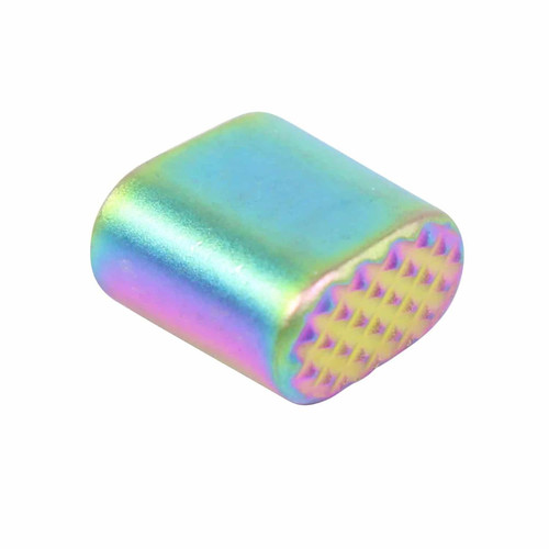 Guntec USA EXT-BUTTON-M-RPVD Guntec USA EXT-BUTTON-M-RPVD Extended Mag Button (Matte Rainbow PVD Coated) EXT-BUTTON-M-RPVD