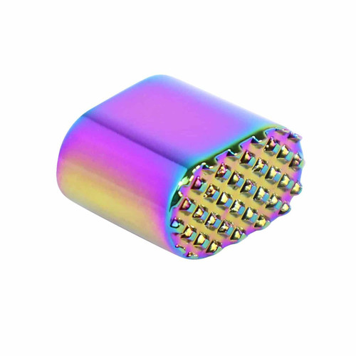  Guntec USA EXT-BUTTON-RPVD Extended Mag Button (Rainbow PVD Coated) 