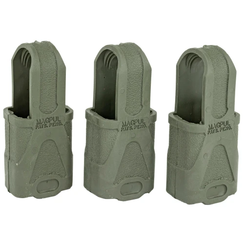 Magpul Industries MAG003-ODG 9MM Subgun Magazine Grip 3-Pack, tactical reloading enhancement for faster reloads, OD green color.