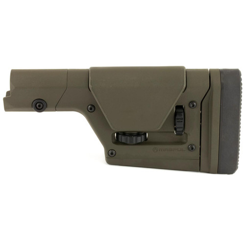 Magpul Industries MAG672-ODG PRS Gen3 AR15/AR10 OD Green, adjustable rifle stock with cheek rest and modular components.