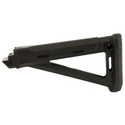 Magpul Industries Magpul MOE AK Stock - MAG616-BLK, black fixed stock with internal storage and comfort features for AK rifles.