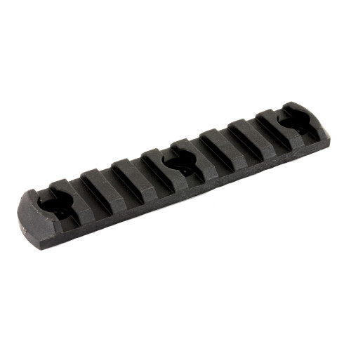 Magpul Industries MAG592-BLK M-LOK Polymer Rail Section - 9 Slot Lightweight Accessory Mount for Picatinny Accessories, black polymer rail with nine slots for attaching tactical accessories.
