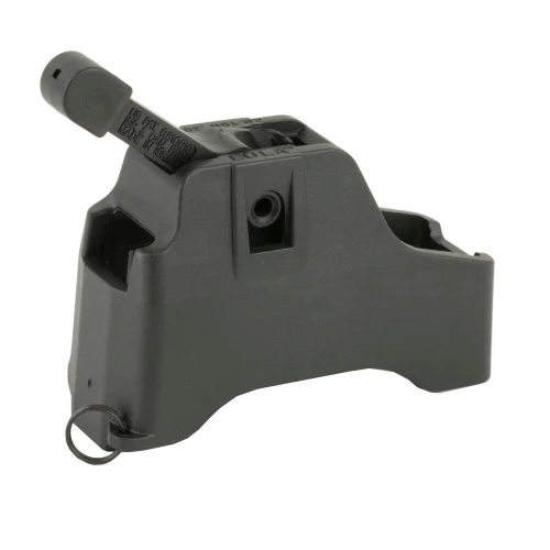 Maglula ltd. Maglula LU23B AR-10 Lula Loader/Unloader, a black magazine loading and unloading tool for AR-10 rifles with ergonomic design and easy operation.