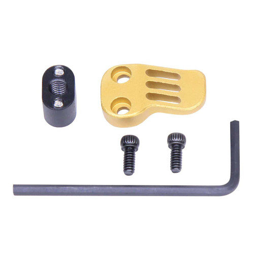 Guntec USA EXT-MC-GOLD Extended Mag Catch Paddle Release (Anodized Gold) 