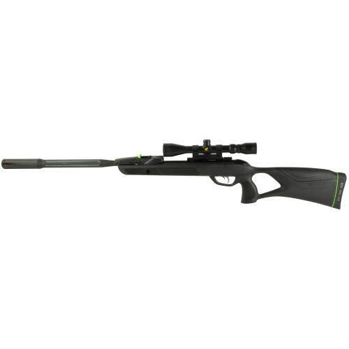 Gamo USA 611006335554 Swarm Fusion 10X G3I .22 W/Scp tactical air rifle with scope, black synthetic stock, and telescopic sight for precision shooting.