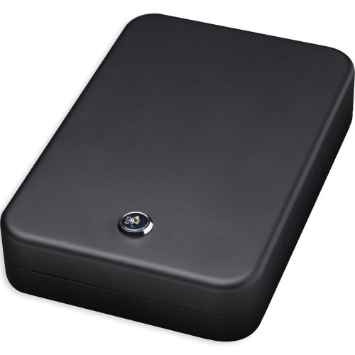 Bulldog Cases BD1121, Black storage case with lock, compact and durable for electronic accessories or valuables.