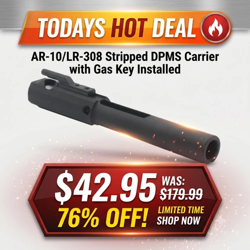 Tiger Rock Inc BCG-308-CARRIER Tiger Rock BCG-308-CARRIER AR-10/LR-308 Stripped DPMS Carrier with Gas Key Installed BCG-308-CARRIER