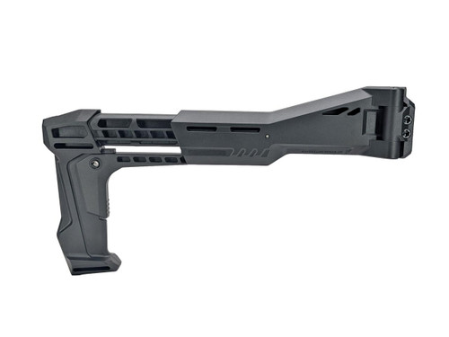 Strike Industries SI-FSA-SP-STAB Adjustable FSA Polymer Stabilizer with Picatinny Mount, black polymer stabilizer with adjustable feature and Picatinny mounting rail.