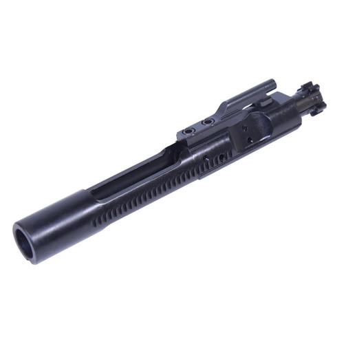 Guntec USA GT-BCG AR-15 Nitride Bolt Carrier Group Mil-Spec Bcg, black finished bolt carrier with detailed machining and gas key for firearm upgrade.