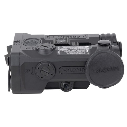 Holosun Technologies IRIS-RD3 IRIS 3 RED & VCSEL IR LASERS, tactical laser device with black body and protective cover.