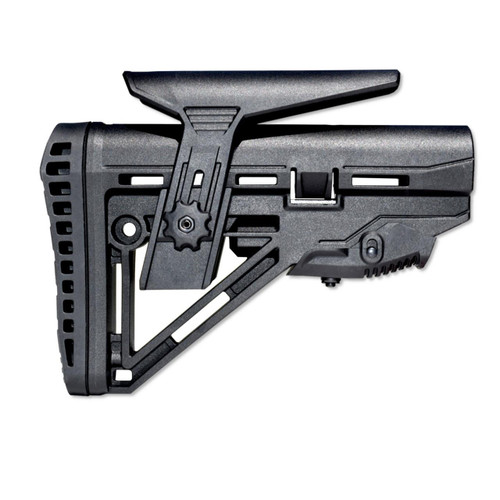 ABCSportZ AAST32 ABCSportZ Made in USA AR15/M16/M4 Mil-Spec Enhanced Stock - Advanced Recoil Dampener Suspension System, Polymer Cheek Riser + Screwed, Rubberized Recoil Pad ABC-32