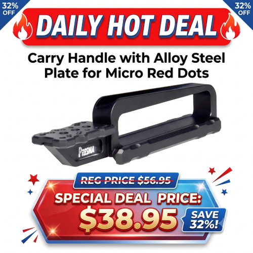 Presma MCHRD Carry Handle with High Strength Alloy Steel Plate fits Multiple Micro Red Dots Types