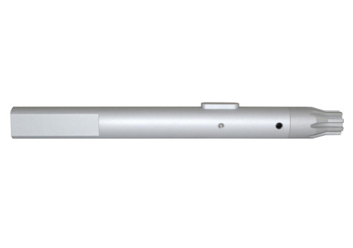 Presma .308 Barrel Vise Block Rod with New Torque Block for .936" - AR-10 LR-308, Silver, close-up view of the silver-colored firearm component.