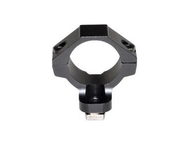 Presma 1-inch Diameter Accessory Ring for M-LOK, close-up of black metal ring with attachment mechanism for firearm accessories.