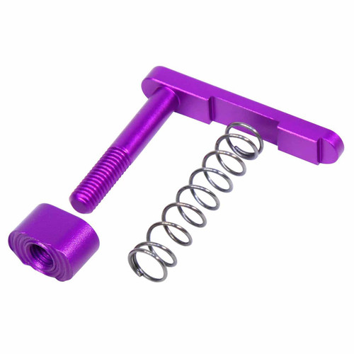  Guntec USA GT-MC-ASSEMBLY-PURPLE Mag Catch Assembly With Extended Mag Button (Anodized Purple) 