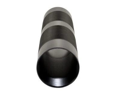 Presma 10" AR-15 Tubular Handguard, cylindrical black metal handguard with three silver stripes for enhanced grip and durability.