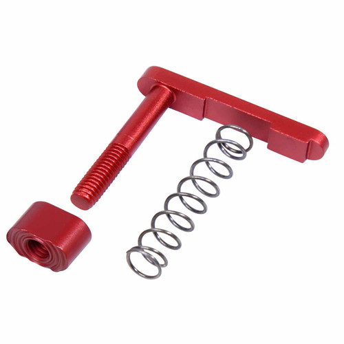  Guntec USA GT-MC-ASSEMBLY-RED Mag Catch Assembly With Extended Mag Button (Anodized Red) 