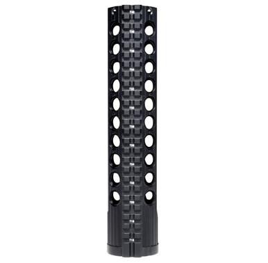 Presma 10.437" Free Float Keymod Handguard for 308 Low Profile with Wide 1.935 inch inner diameter, rifle handguard showcasing tactical modular design for precision firearm upgrades.