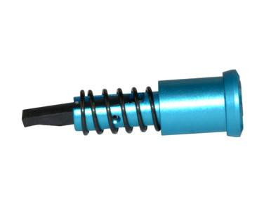 Presma 223/5.56/.308 Forward Assist Assembly, 6082 Anodized Aluminum, Blue, with a blue anodized aluminum body and black forward assist tip.
