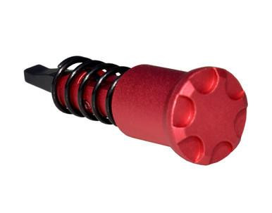 Presma 223/5.56/.308 Forward Assist Assembly, 6082 Anodized Aluminum, Red, with black spring and red cylindrical component