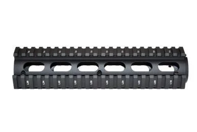 Presma AR-15 8.7" Mid-Length 2pc Drop-In Handguard for ROUND End Cap, black, lightweight and durable free-floating handguard with vented design for optimal heat dissipation.