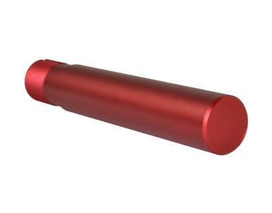 Presma AR-15 Pistol Buffer Tube, 7.3 inches, one-piece construction, red anodized finish, cylindrical shape, and metallic appearance.