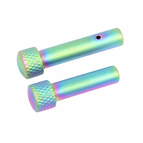  Guntec USA TDP-SET-G2-M-RPVD Extended Takedown Pin Set (Gen 2) (Matte Rainbow PVD Coated) 