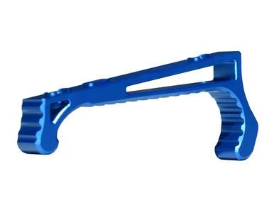 Presma Lightweight Aluminum Hand Stop for M-LOK Rail, Blue [HSML02-B], blue anodized aluminum hand stop with textured grip and M-LOK mounting system for enhanced firearm handling and control