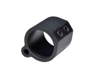 Presma Low Profile Gas Block, 0.936 inches, Aluminum (AGB936), black cylindrical tactical firearm accessory with mounting holes.