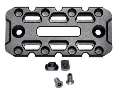 Presma M-LOK to ARCA Rail Adapter, 3.15 inch / 80mm length, with mounting screws and hardware, gun accessory mounting solution.